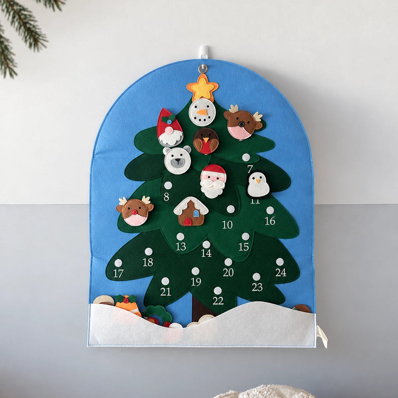 Wondertivity My First Felt Christmas Advent Calendar With Pouch 75x60cm Room Decor Christmas Range