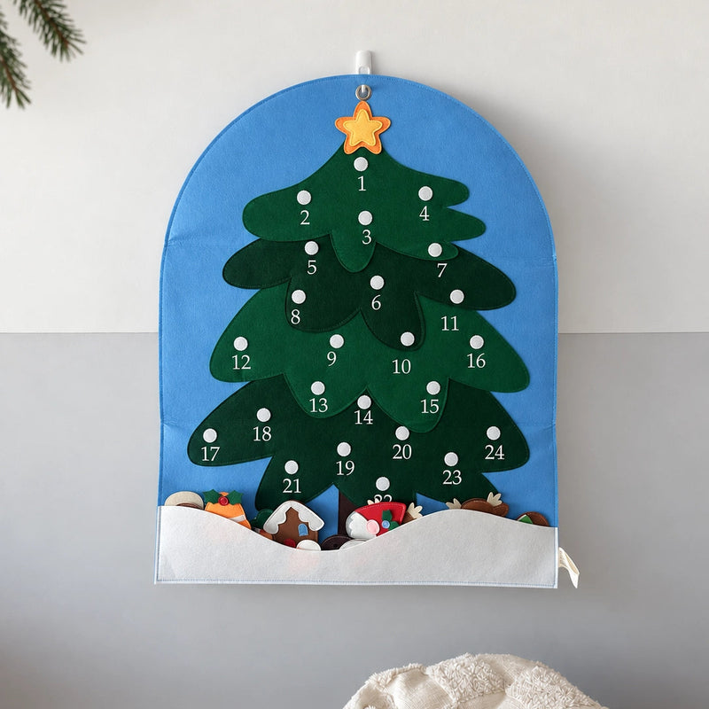 Wondertivity My First Felt Christmas Advent Calendar With Pouch 75x60cm Room Decor Christmas Range
