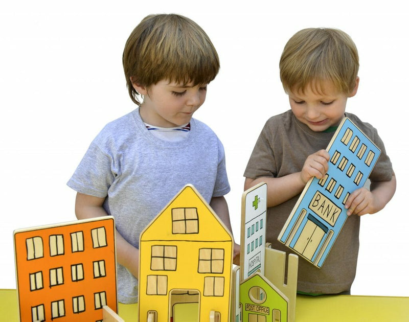 The Freckled Frog Happy Architect Build a Town Pretend & Imaginative Play Developmental Toys for Toddlers Gifts Idea Best Seller 2yrs+