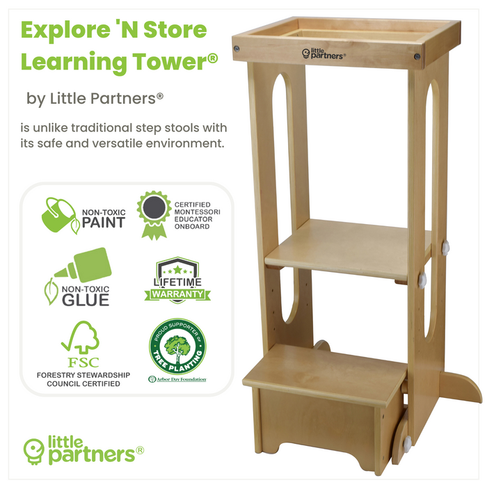 Little Partners Explore 'N Store Learning Tower 55.4(L) x 50(W) x 85(H) cm