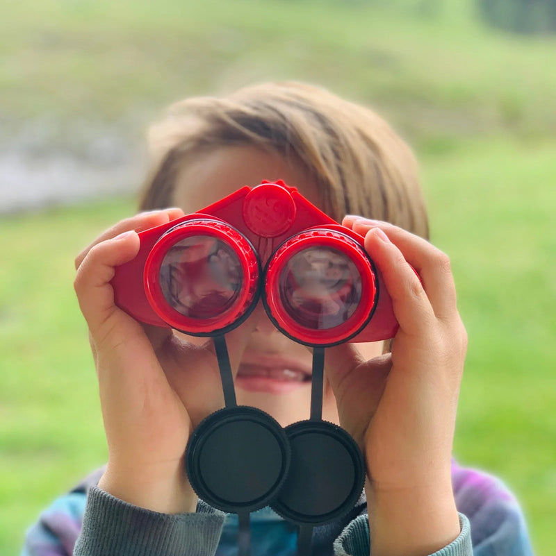 Navir Super 40 Red Binoculars Outdoor Travel Toys Early Science STEM Toys 5yrs+