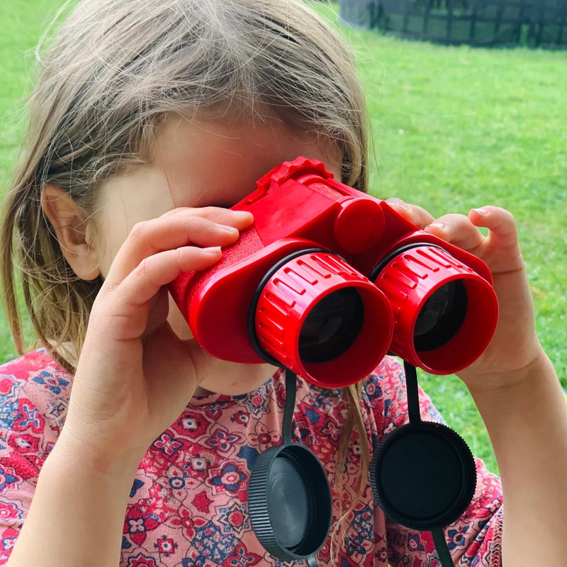 Navir Super 40 Red Binoculars Outdoor Travel Toys Early Science STEM Toys 5yrs+