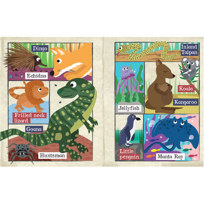 Nursery Times Crinkly Newspaper A-Z Aussie Animals by Jo & Nic's Crinkly Cloth Book Australian Theme 3m+