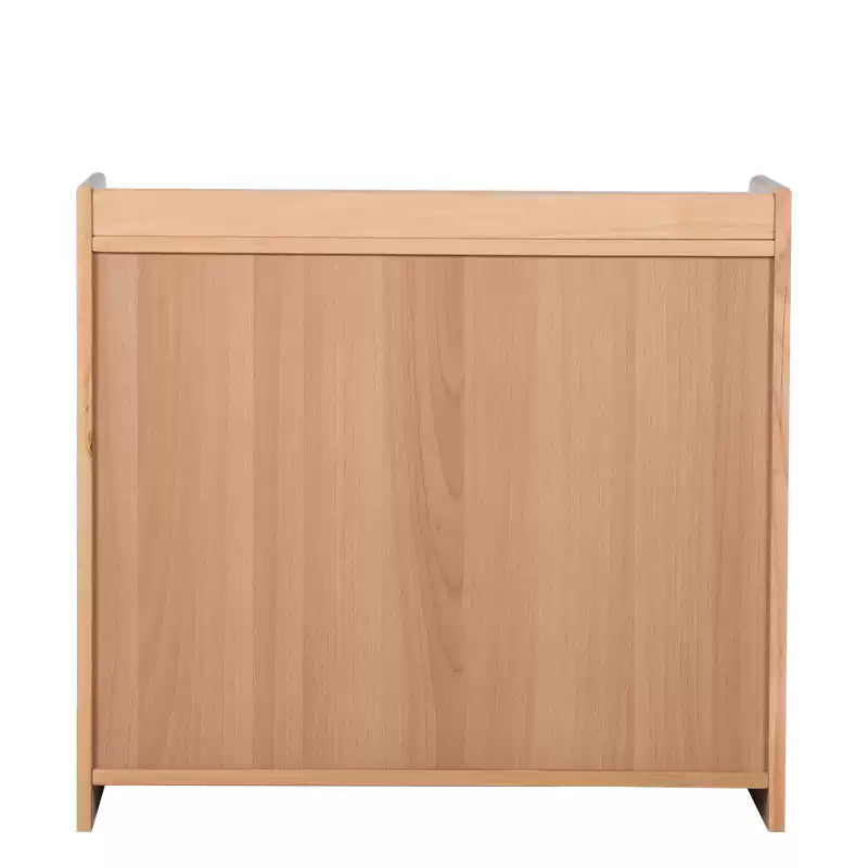 Montessori Beechwood Kids 2 Tier Cupboard Cabinet Shelf with Fabric Curtain 68x30x32cm Kids Shelf Kids Furniture (Furniture Shipping)