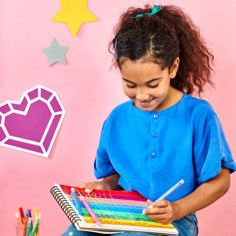 Ooly 12 Switcheroo Sparkle Glittery Colour Changing Markers Double Ended Stationary Art and craft for kids 3yrs+