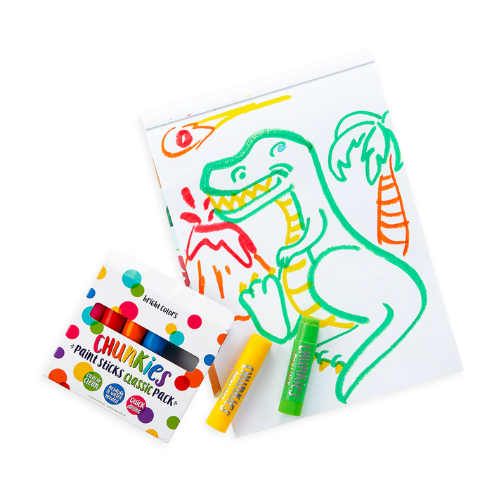 Ooly Chunkies Paint Sticks Set of 6 Rainbow Stationary Art and Craft for kids 3yrs+