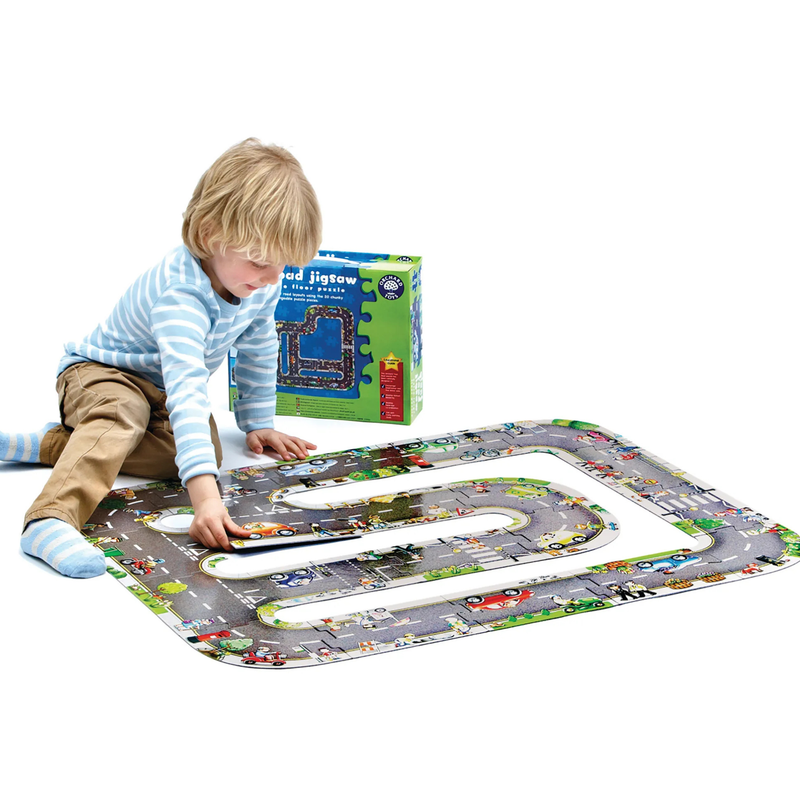 Orchard Toys Giant Road Floor Jigsaw Puzzle 20pcs Cognitive Development Toys for 3yrs+