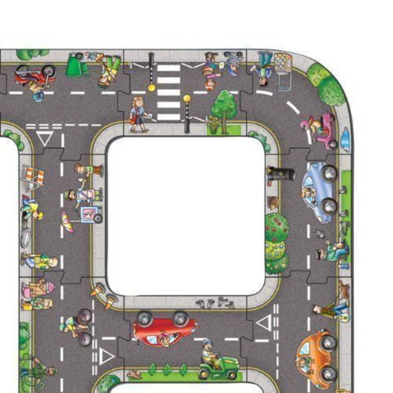 Orchard Toys Giant Road Floor Jigsaw Puzzle 20pcs Cognitive Development Toys for 3yrs+