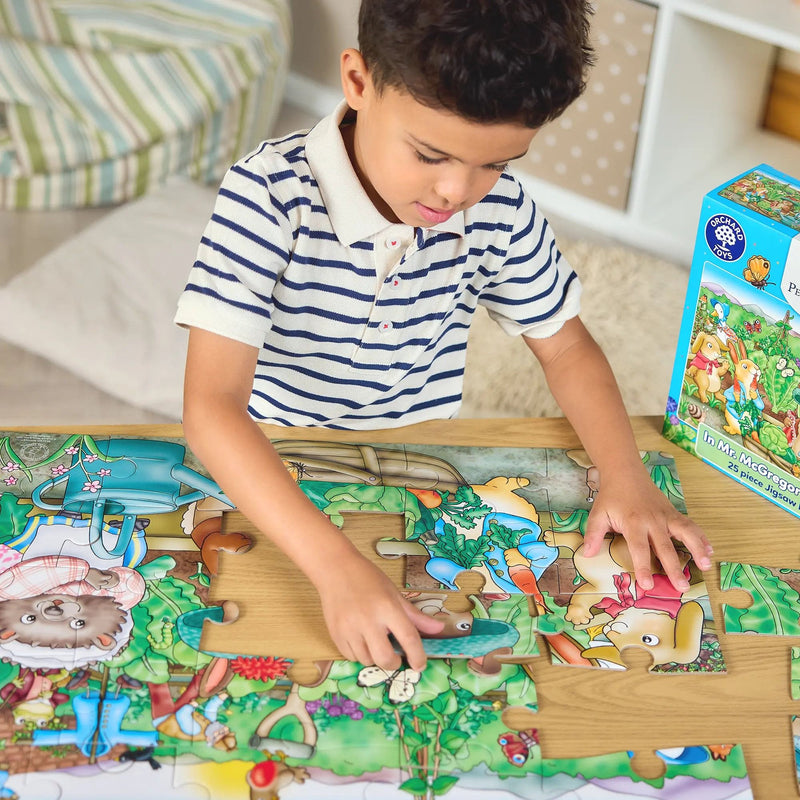 Orchard Toys Pater Rabbit In Mr McGregor’s Garden Jigsaw Puzzle 25pcs Cognitive Development Toys for 3yrs +