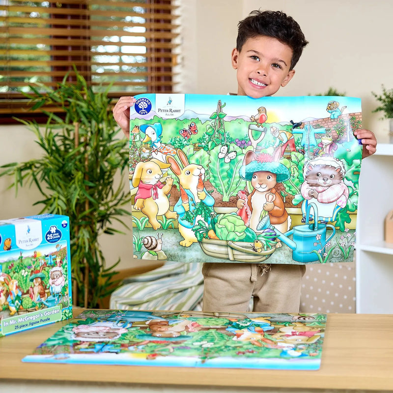 Orchard Toys Pater Rabbit In Mr McGregor’s Garden Jigsaw Puzzle 25pcs Cognitive Development Toys for 3yrs +