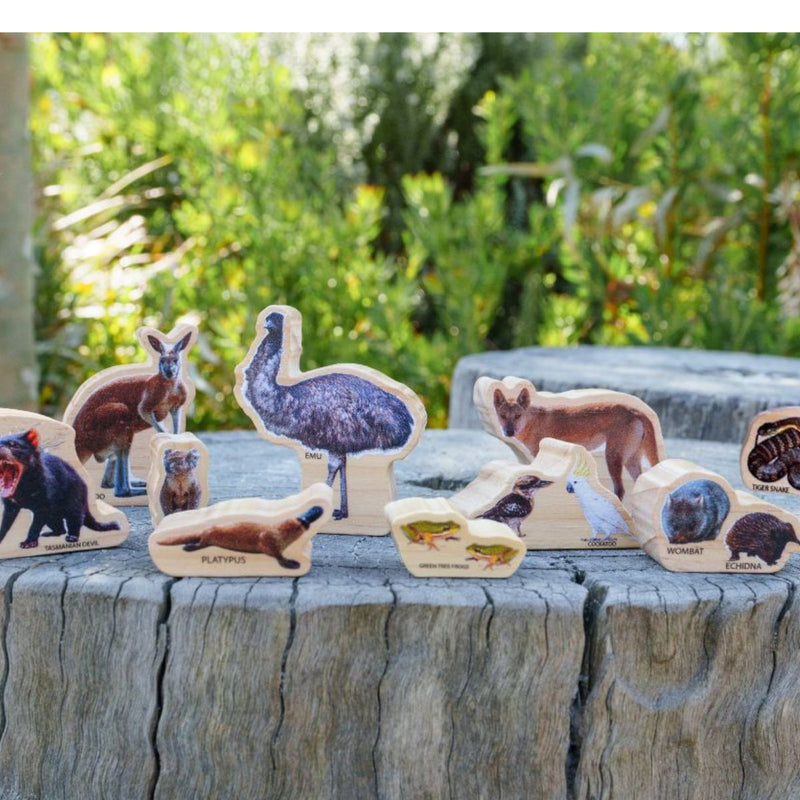 The Freckled Frog Our Australian Animals 10pcs Set Pretend & Imaginative Play Developmental Toys for Toddler Gifts Idea for 12m+