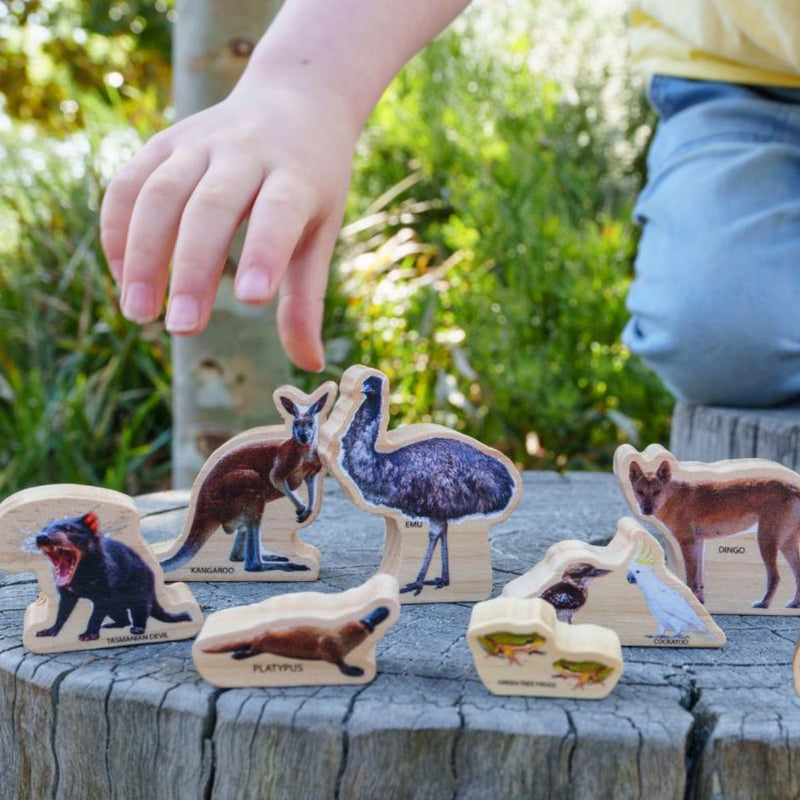 The Freckled Frog Our Australian Animals 10pcs Set Pretend & Imaginative Play Developmental Toys for Toddler Gifts Idea for 12m+