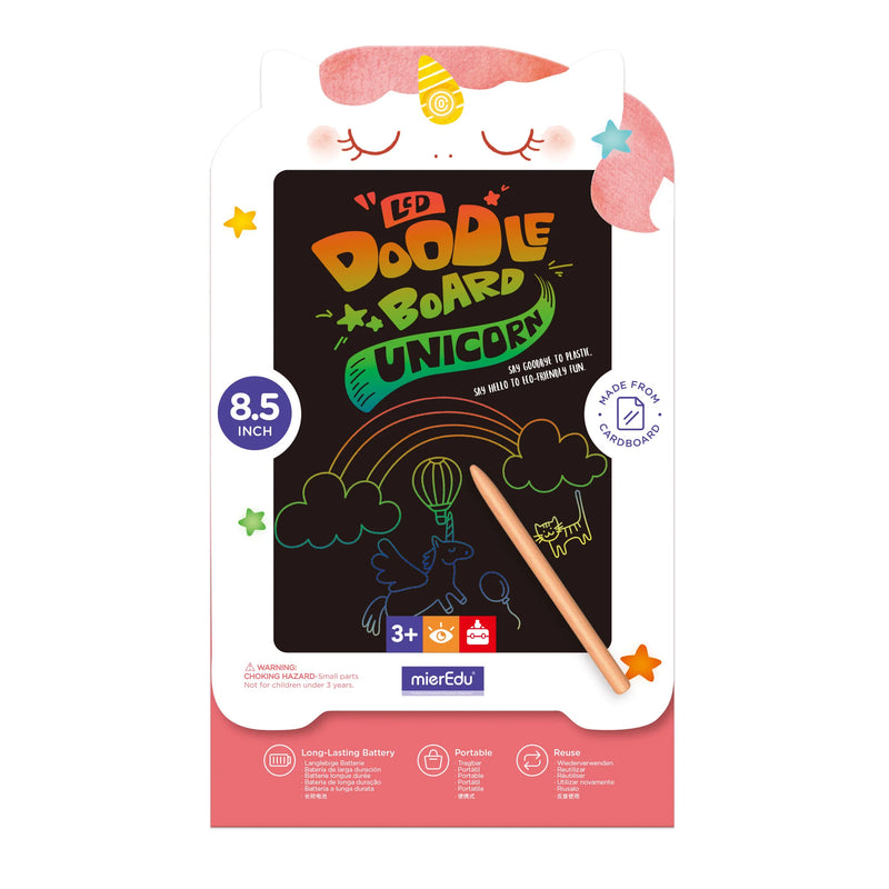LCD Doodle Board Colorful Drawing Tablet Writing Pad by mierEdu Art and Craft for Kids 3yrs+