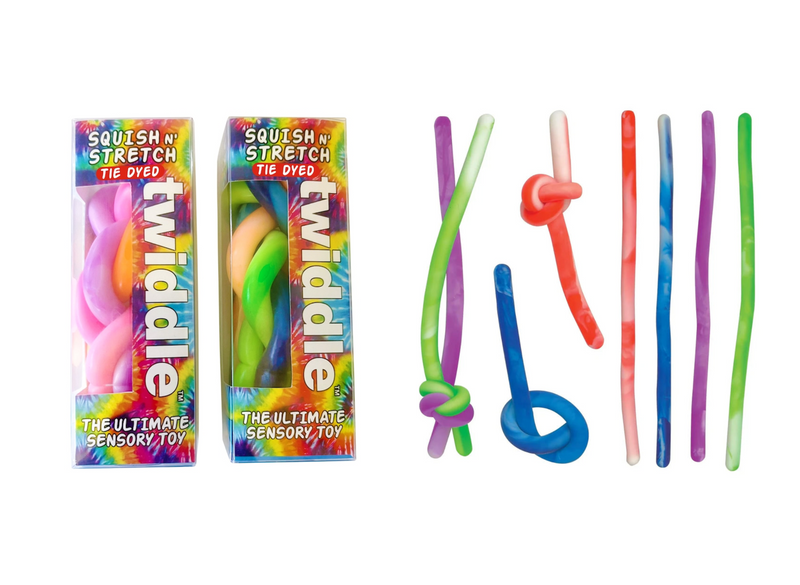Twiddle Tie Dye Squish N' Stretch Fidget Toy Travel Toys 5yrs+