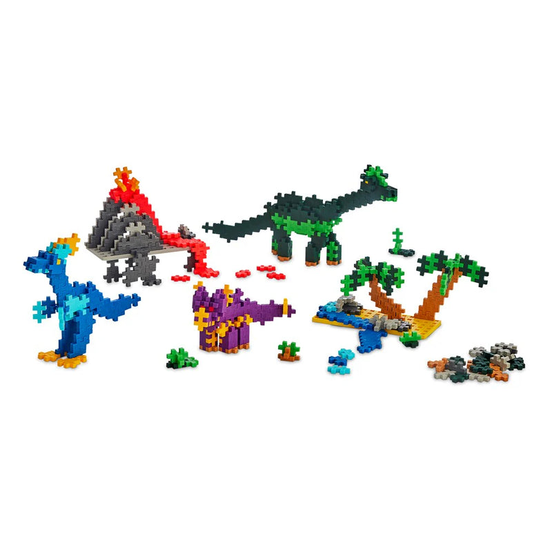 Plus Plus Learn to Build Dinosaurs Set 600pcs Building Blocks Educational Creativity Toy for 5yrs+