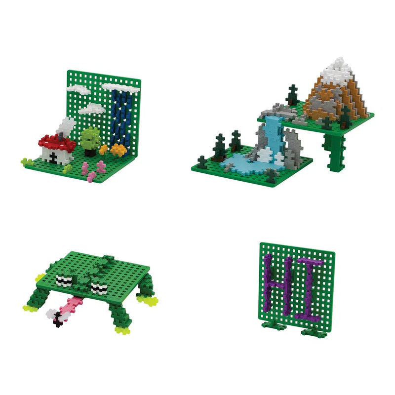 Plus Plus Baseplate Duo Green Accessory Set 2pcs Educational Creativity Toy for 4yrs+