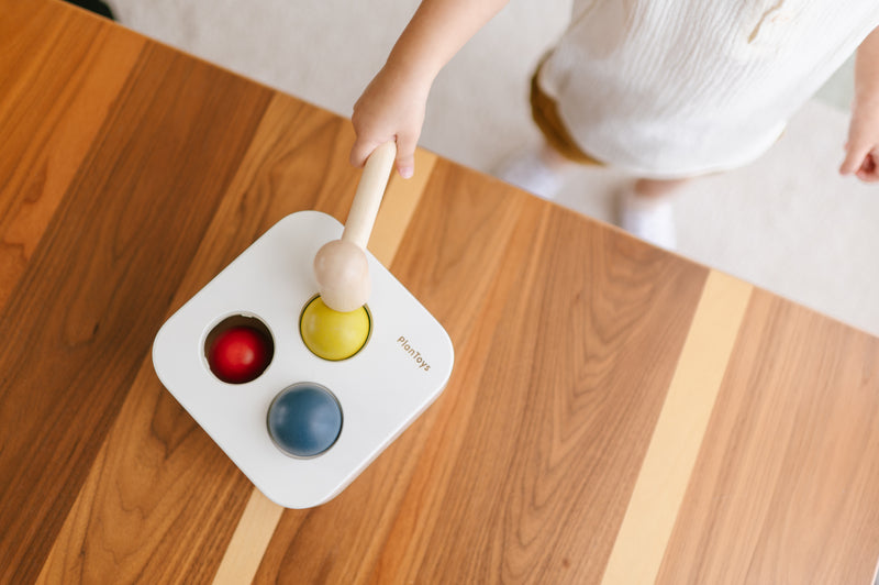 PlanToys Punch and Drop Bin Developmental Toys for Toddler 12m+