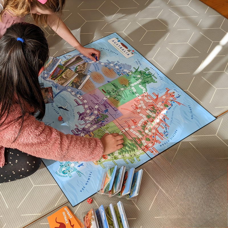 Australia Geography Board Games for kids Second Edition 126 Landmark Capital Cities States By Knowledge Builder Science STEM Range Best Seller 5yrs+