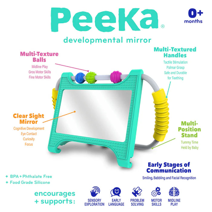 Peeka Sensory Development Mirror by Mobi Baby Travel Toys Best Seller 0m+