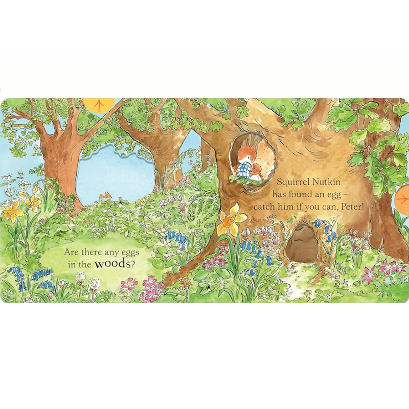 Peter Rabbit Peter's Easter Slide-And-Seek (Board Book) by Beatrix Potter Kids Interactive Activity Picture Book