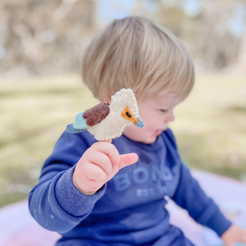 Tara Treasures Felt Australian Animals Finger Puppet Set of 5 Australian Animals Pretend & Imaginative Play Toys Best Seller 3yrs+