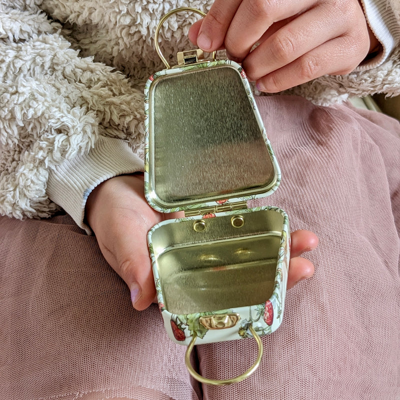 Flower Fairies Mini Tin Handbag with Handle 6.5x 6.6x 3.4 (LWH) Best Seller Fairy Unicorn and Castle Theme Most Loved in Store 3yrs+