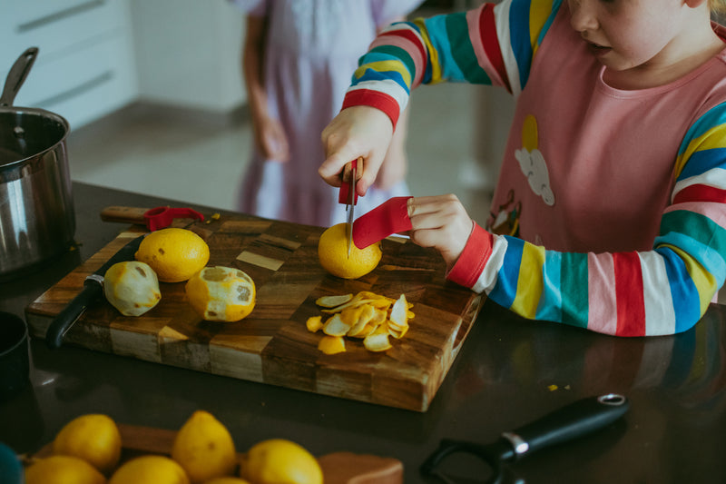 Opinel Le Petit Chef Knife and Finger Protector Set Montessori Practical Life Materials Best Seller 7yrs+