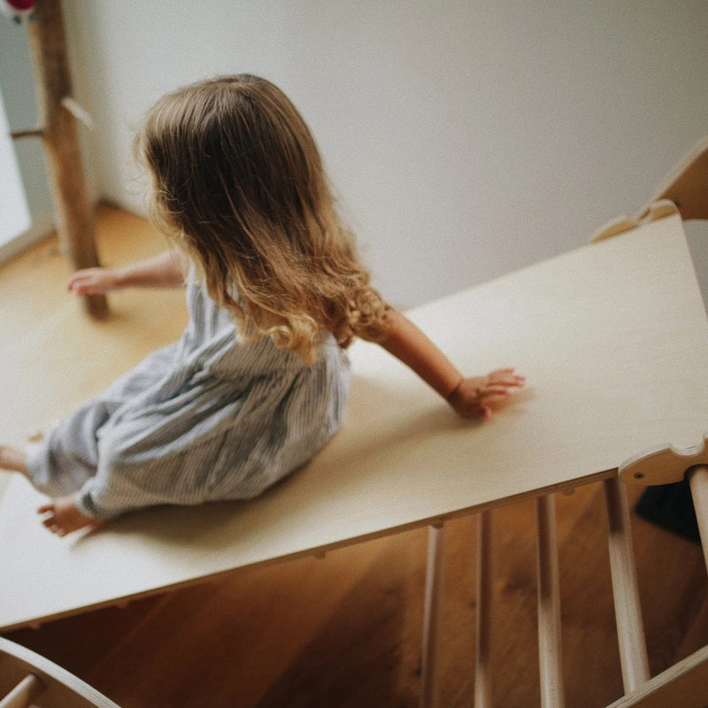 Kinderfeets Wooden 2 Sided Pikler Ramp and Slide Kids Furniture for 12m+ (Bulky Shipping)