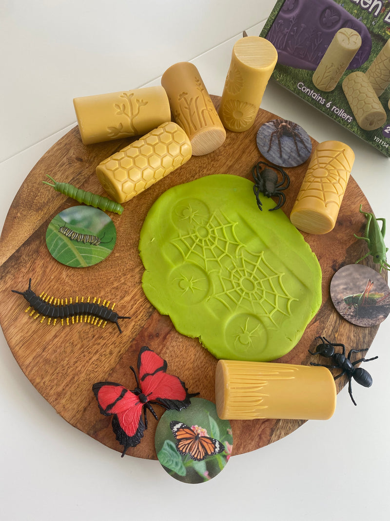 Yellow Door Let’s Roll Habitat Garden Bugs Rolling Pin Art and Craft for Kids Playdough Sand Sensory Toys Best Seller 2yrs+