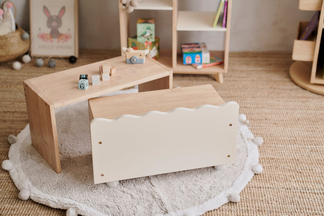 Bunny Tickles Toy Box Storage with Bench Kids Furniture (Bulky