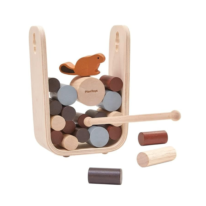 Plan toys Timber tumble Motor Skills Developmental Toys Gifts Idea 3yrs+ Clearance