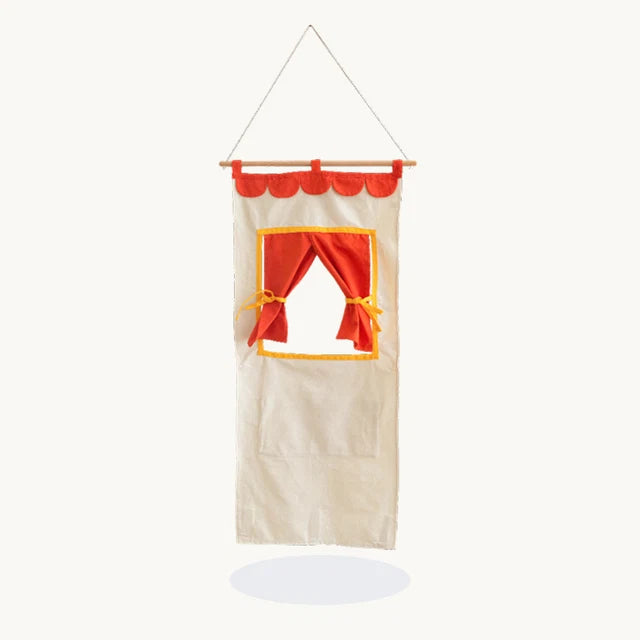 Play Curtain Red Climbing Gym Furniture Accessories by Avdar Toys 12m+