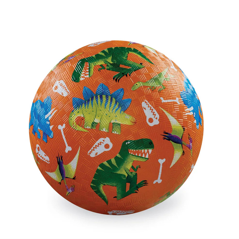 Crocodile Creek Playground Ball 1pc Orange Dinosaur Dig 5 Inch Dinosaur Toys 3yrs+