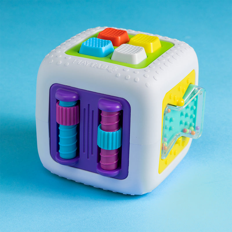 PlayTab Cube by Fat Brain Toys Sensory Cognitive Developmental Toys for Toddlers Baby Toys 12m+