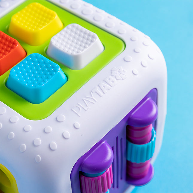 PlayTab Cube by Fat Brain Toys Sensory Cognitive Developmental Toys for Toddlers Baby Toys 12m+