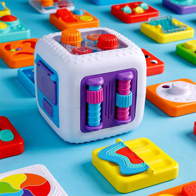 PlayTab Cube by Fat Brain Toys Sensory Cognitive Developmental Toys for Toddlers Baby Toys 12m+