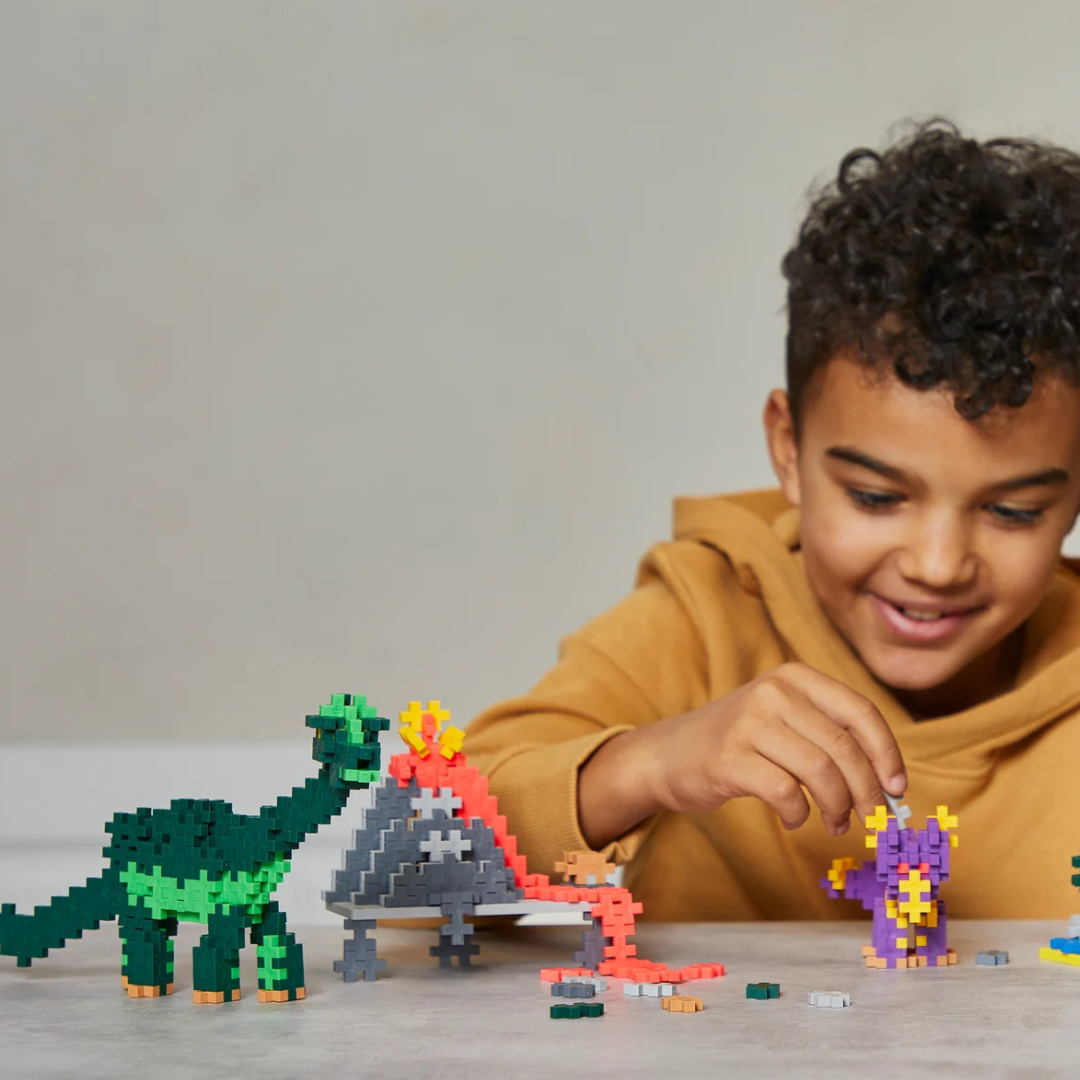Plus Plus Learn to Build Dinosaurs Set 600pcs Building Blocks Educatio ...