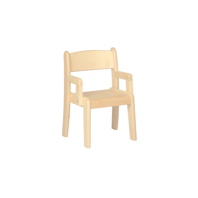Montessori Kids Furniture Best Seller Toddler Table And Chair Set (12m - 3 yrs) ARMCHAIR Beechwood - Table 80 x 60 x 46(H)cm, Chair 26cm(H) (PREORDER FEB 2026)
