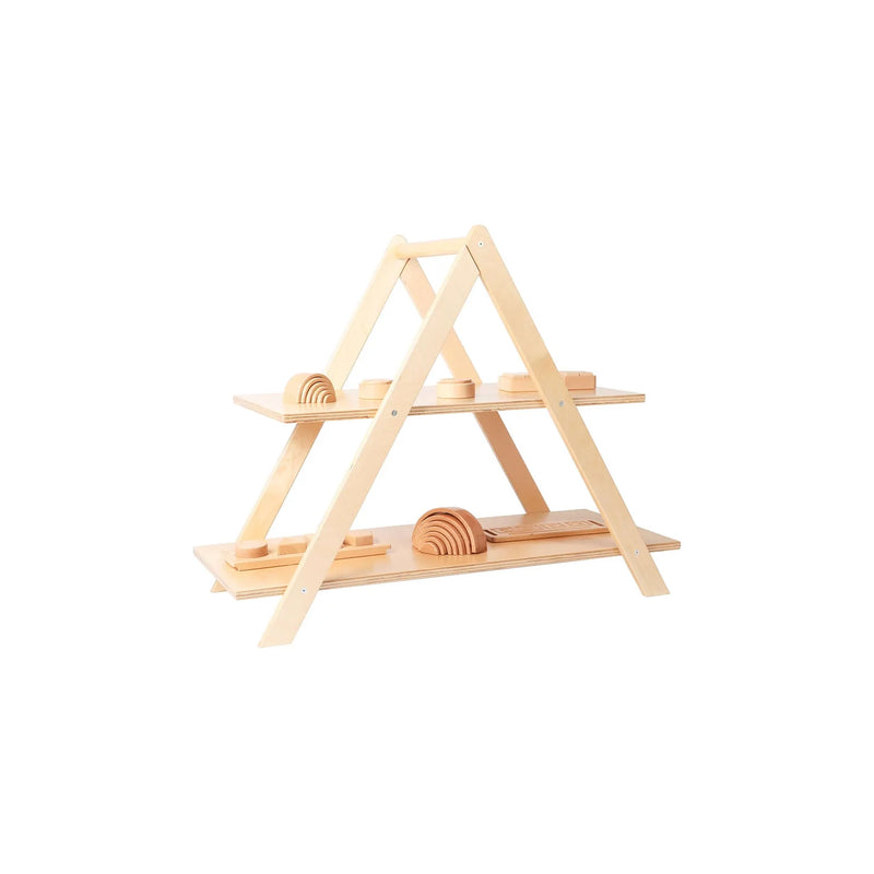 Montessori Pyramid Display Unit 2 Heights 100 x 44cm