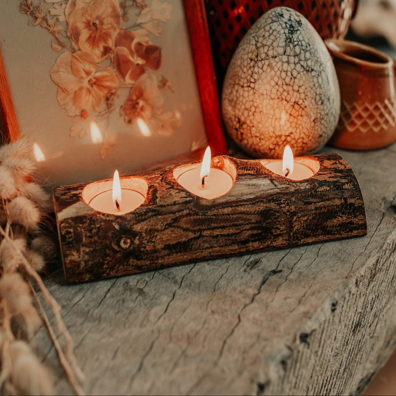 Qtoys Tree Candle Holder 3 Holes Room Decor