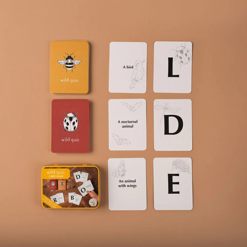 Wild Quiz Card Games for kids Nature Outdoor Travel Toys 3yrs+
