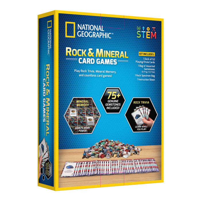 National Geographic Rock & Mineral Card Games 8yrs+