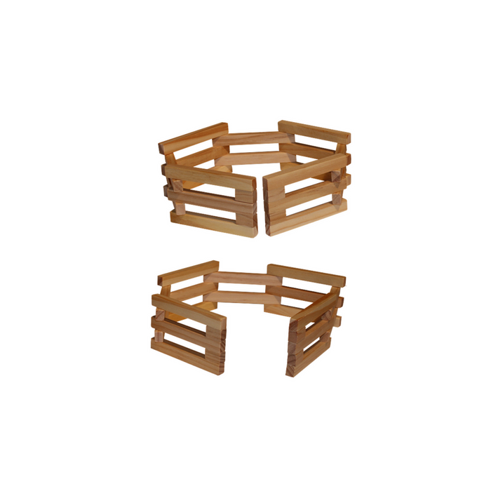 The Freckled Frog Wooden Fences 4pc 12m+
