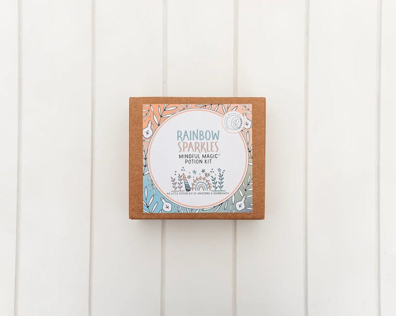 Rainbow Sparkles Mindful Potion Kit by The Little Potion Co Art and craft for kids Fairy Unicorn and Castle Theme Gifting Ideas Sensory Toys Best Seller 3yrs+