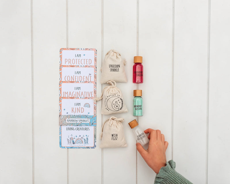 Rainbow Sparkles Mindful Potion Kit by The Little Potion Co Art and craft for kids Fairy Unicorn and Castle Theme Gifting Ideas Sensory Toys Best Seller 3yrs+