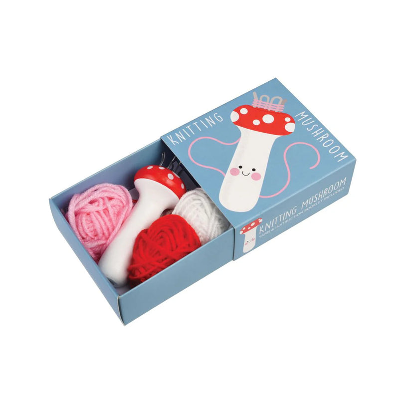 Rex London Knitting Mushroom Kit Art and Craft for Kids 3yrs+