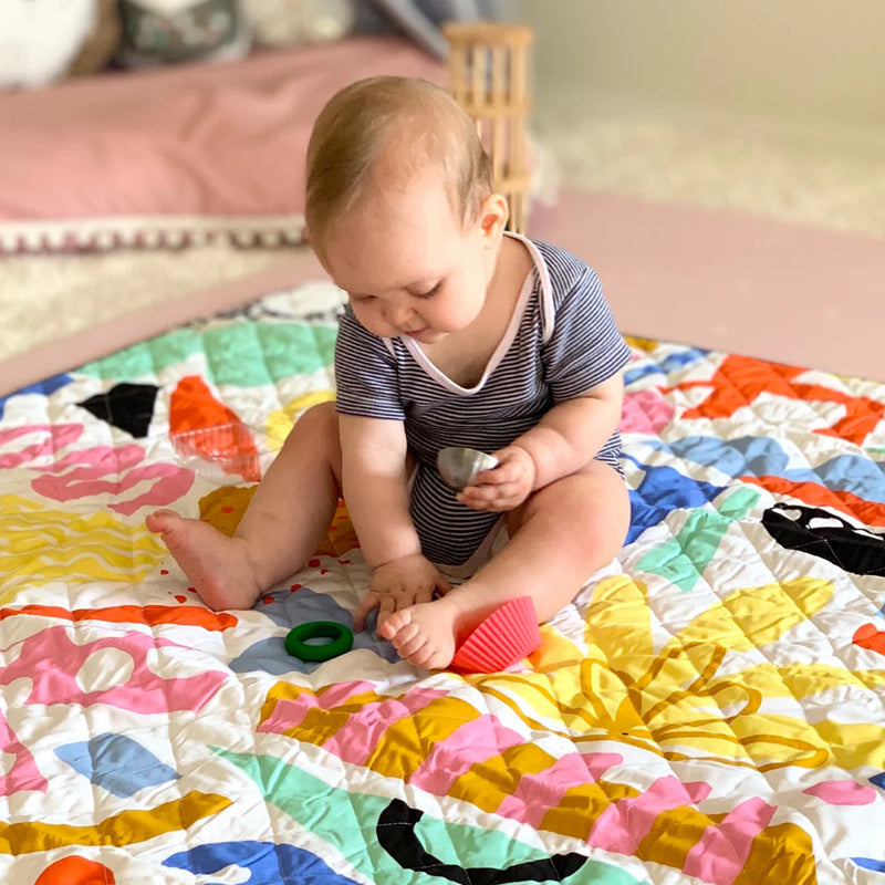 Rudie Nudie Pop Pip Pow Nappy Free Regular Playmat 90x90cm for Baby Toddler 0m+