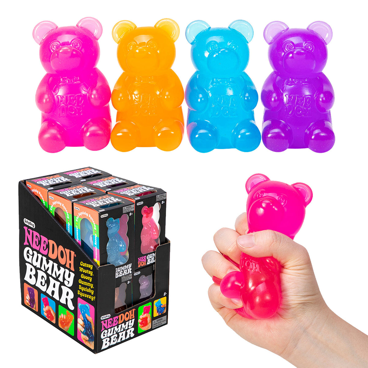 Nee Doh Gummy Bear Assorted Travel Fidget Toys Each Sensory Toys Best ...