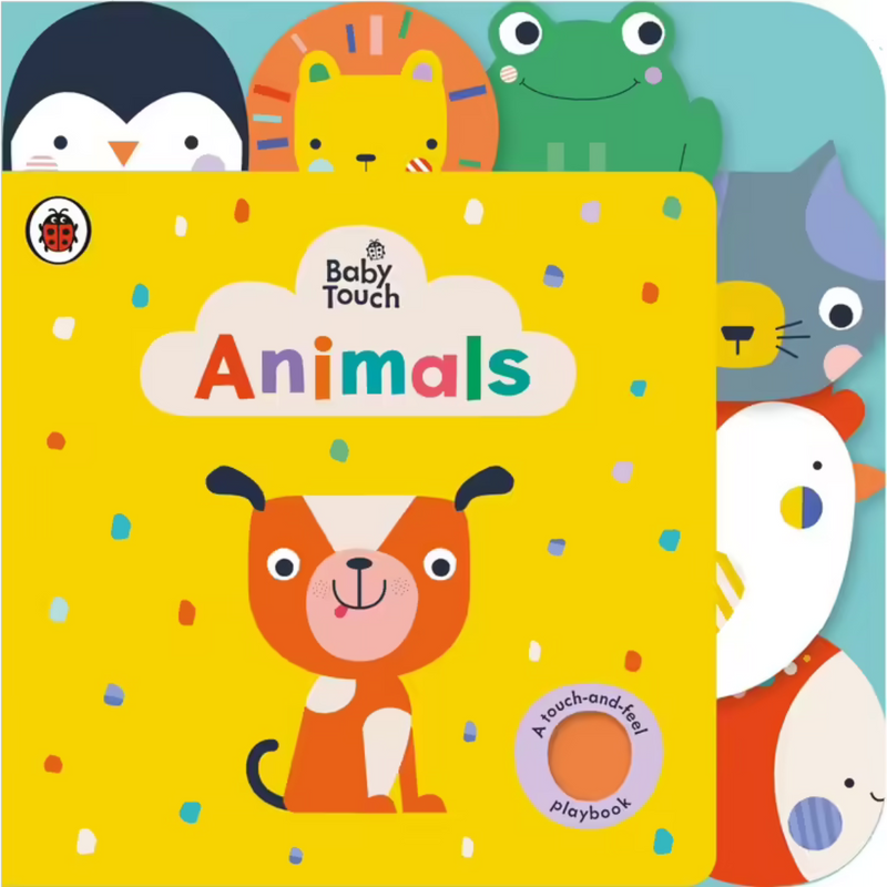Baby Touch Animals Tab Book (Board Book) by Lemon Ribbon Studio Kids Book Baby Gifts Idea Interactive Kids Book Best Seller