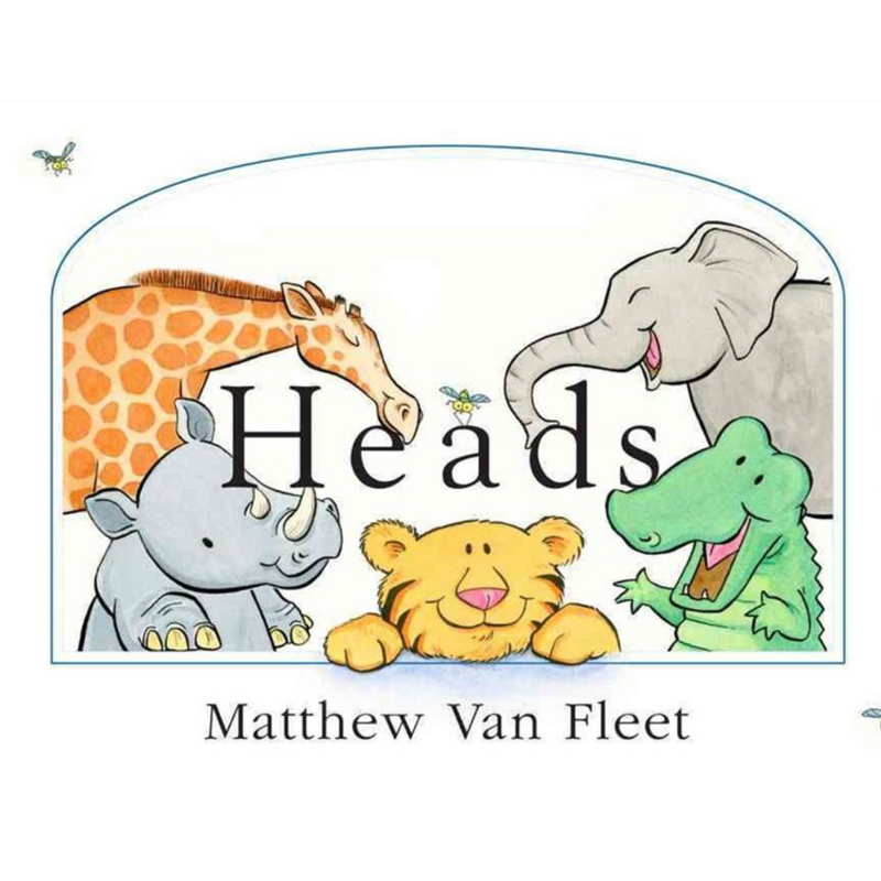 Heads Pull Out Book (Board Book) by Matt Van Fleet Animal Book Kids Book Baby Gifts Idea Best Seller